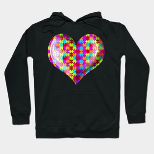 Jigsaw Puzzle Heart Autism Awareness Hoodie